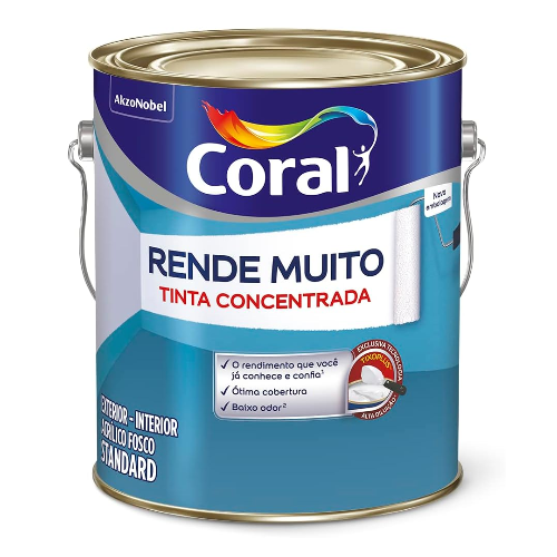 Tinta Rende Muito Branco Gelo de 3,2L Coral